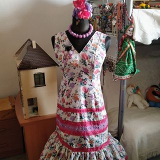 Traje flamenca gitana sevillana t.44