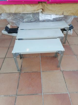 3 ripiani in metallo