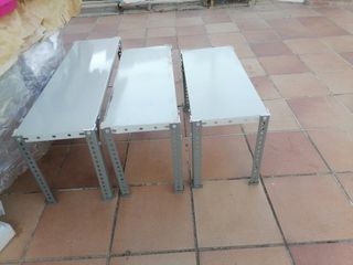 3 ripiani in metallo