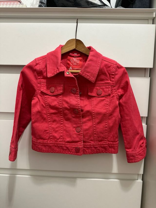 conjunto mayoral niña y cazadora vaquera y falda