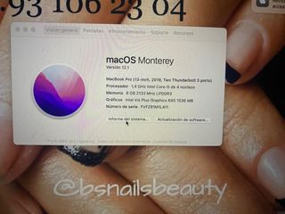 ordenador macbook pro 15 año 2019