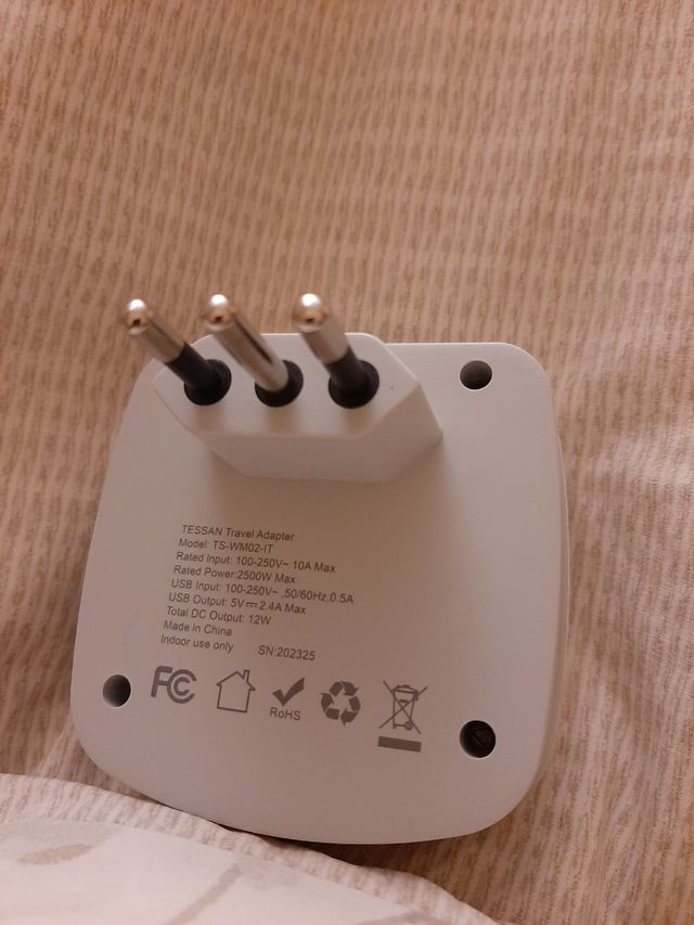 Adattatore da viaggio 5 v 12 w