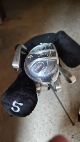 Sacca più carrello più mazze da golf