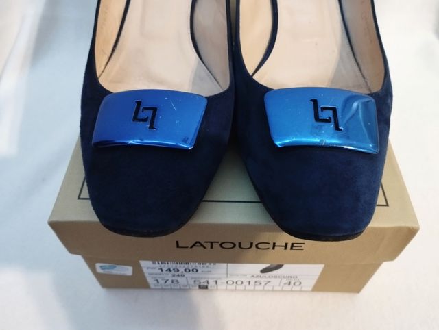 Zapatos Latouche de ante azul 💙