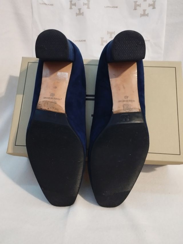 Zapatos Latouche de ante azul 💙