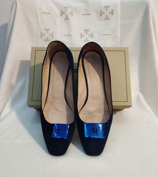 Zapatos Latouche de ante azul 💙