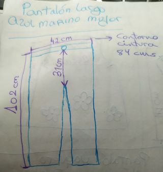 Talla 46 mujer. Pantalón estilo oficina, ejecutivo