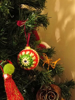 Juego 6 Bolas Navidad Crochet