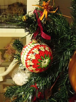 Juego 6 Bolas Navidad Crochet