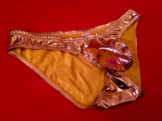 Slip color oro metalizado