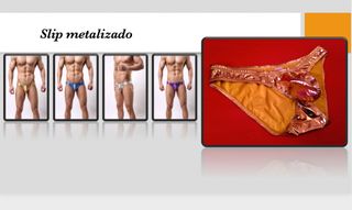 Slip color oro metalizado