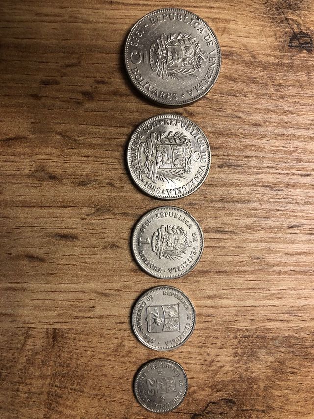 bolívares monedas
