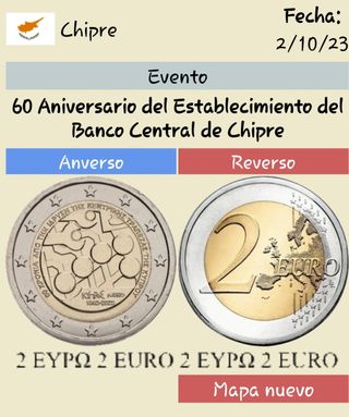 Moneda conmemorativa de 2 euros Chipre 2023