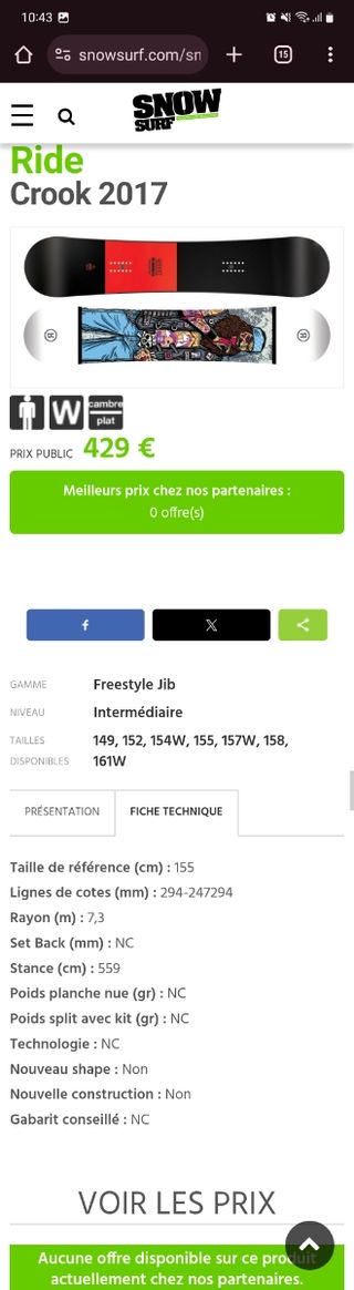 Tabla Snowboard Ride + Fijaciones Unity