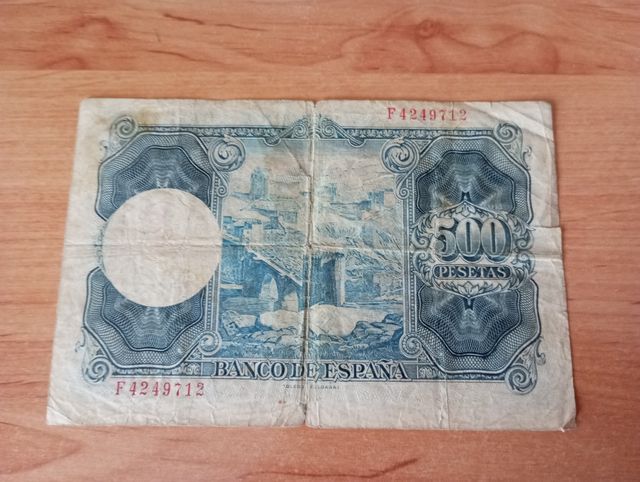 Billete 500 pesetas 1954
