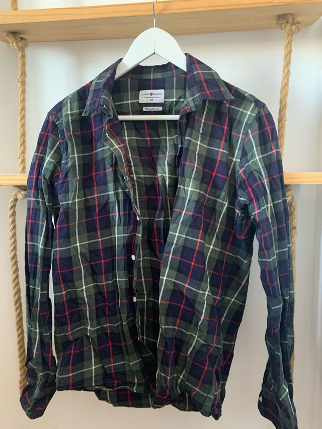 Camisa cuadros hombre