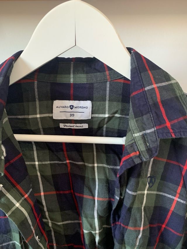 Camisa cuadros hombre