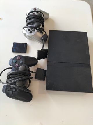 Pack PS2 slim-juegos-mandos-memory card