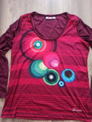 Camiseta manga larga Desigual roja