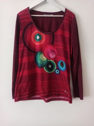 Camiseta manga larga Desigual roja