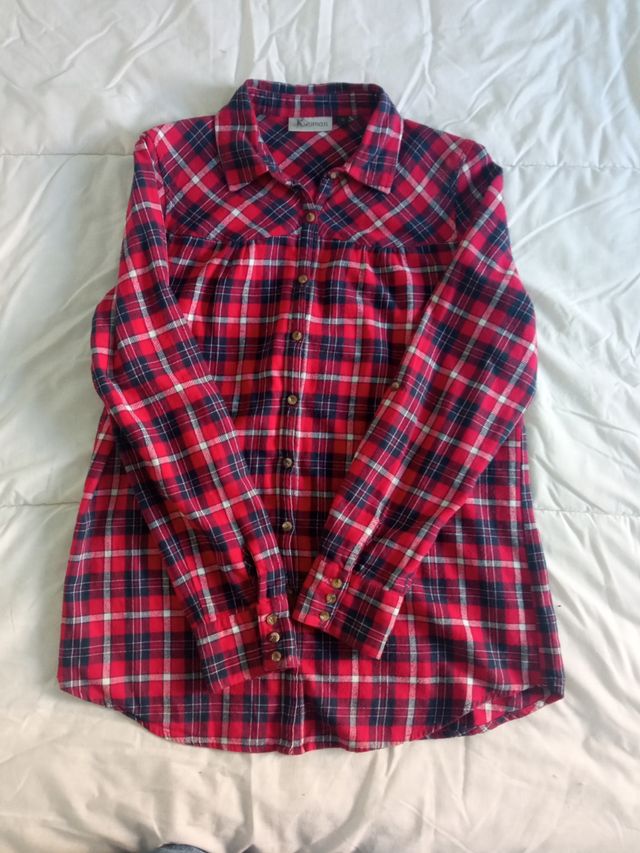 Camisa cuadros m/l