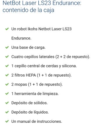 LS23 Robot aspirador friegasuelos
