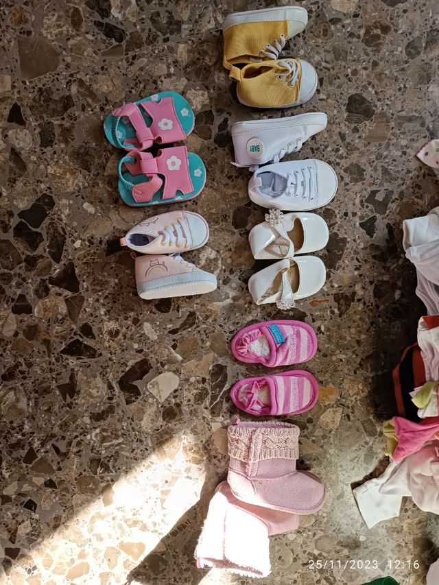 Lote zapatos varias tallas bebe