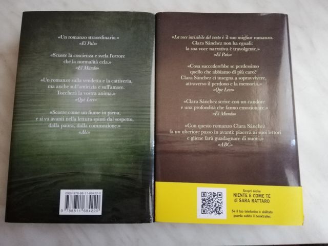 2 Best sellers Clara Sanchez