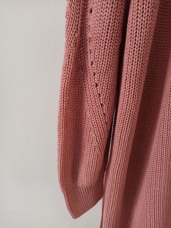 Chaqueta larga rosa H&M talla M