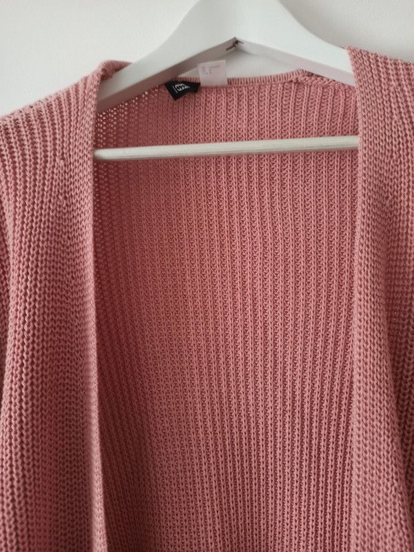 Chaqueta larga rosa H&M talla M