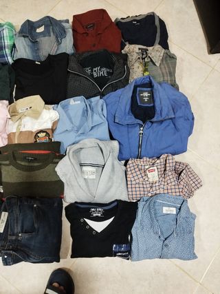 LOTE DE ROPA ENTRE TALLA M L HOMBRE