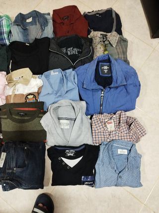 LOTE DE ROPA ENTRE TALLA M L HOMBRE