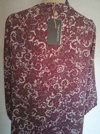 Blusa Deluxe granate T48. A estrenar.