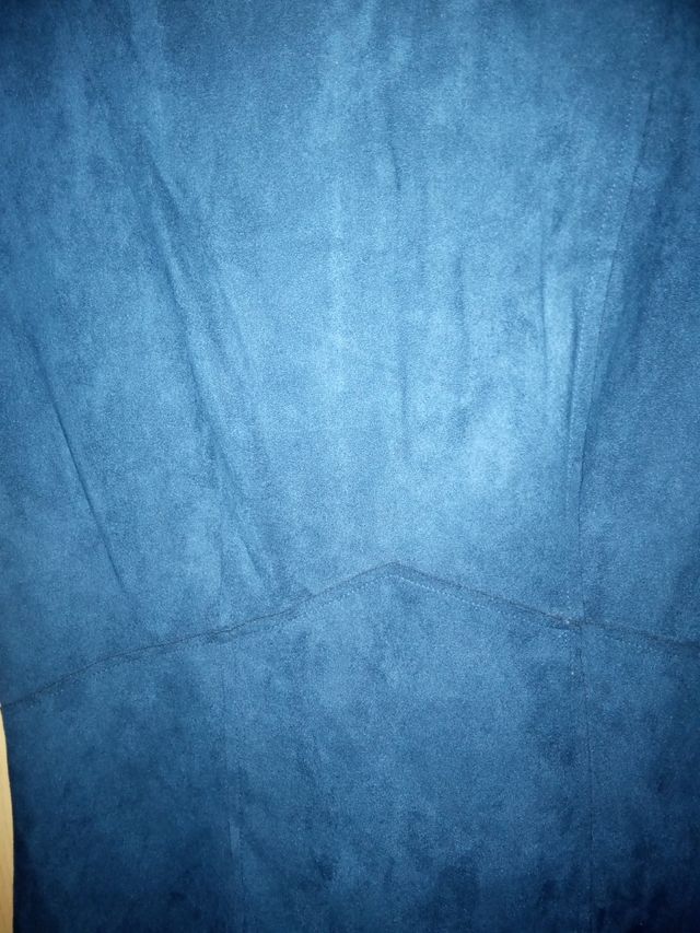 Vestido piel de melocotón azul oscuro