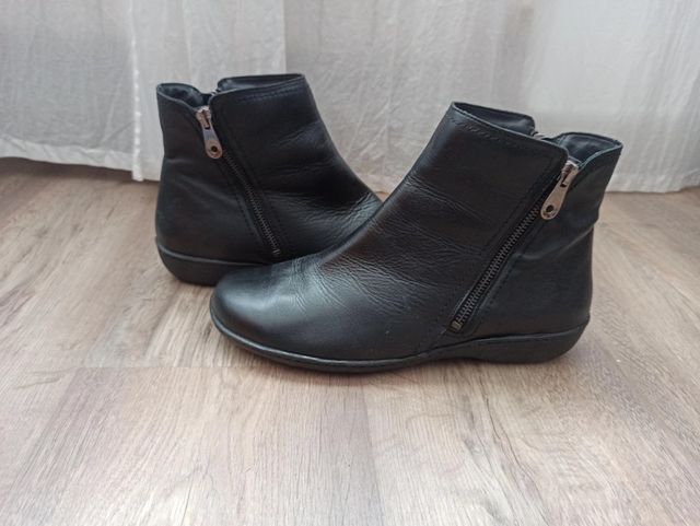 Botines de piel cremallera María Jaén talla 41