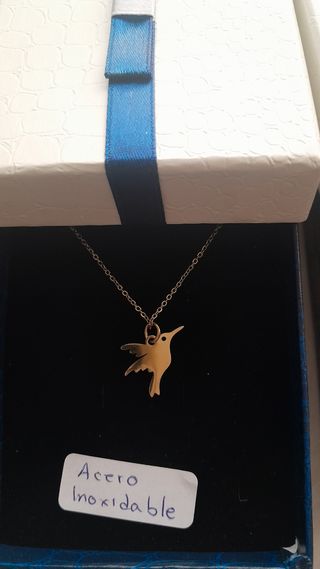 Cadena con colgante acero inoxidable.