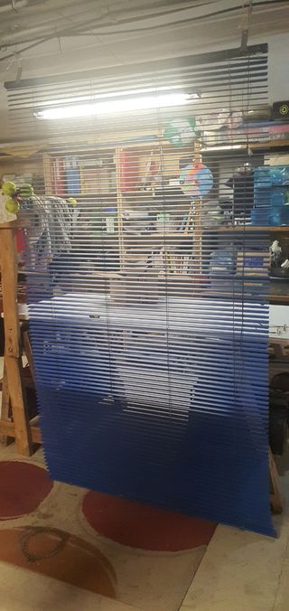 Tenda veneziana in alluminio blu 2Ud.