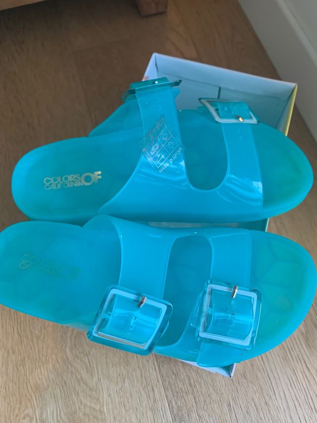 ciabatte mare nuove verde turchese