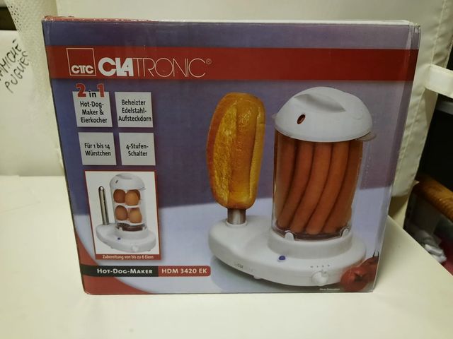 MACCHINA 2 IN 1 PER COTTURA HOT DOG E BOILER UOVA