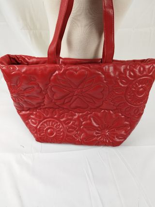 Bolso shopper desigual rojo 
