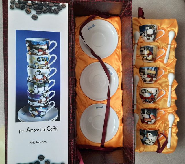 SERVIZIO DA CAFFE' IN PORCELLANA DIPINTI - NIMS