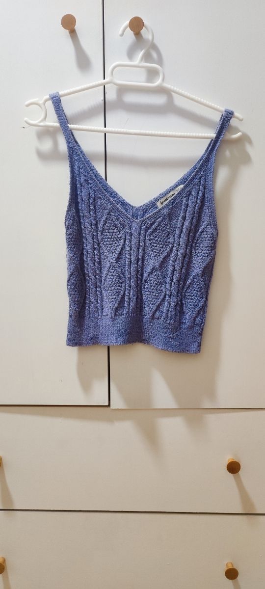 Cárdigan y top de punto Stradivarius