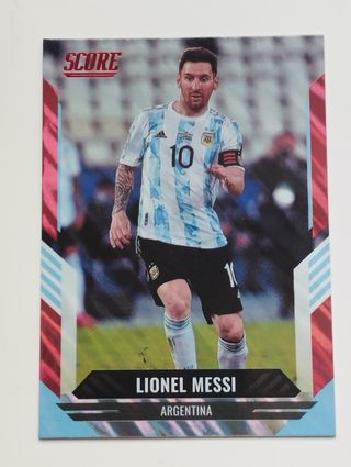 Cromo 71 Messi Argentina Paralela Lava- Roja- Red
