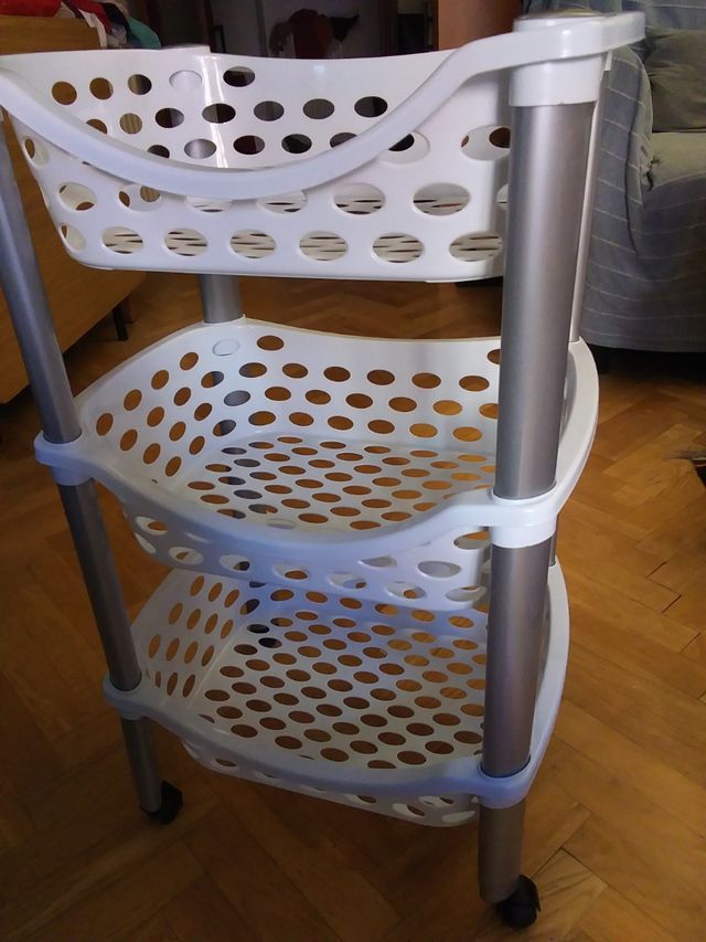 Carrito almacenaje plástico