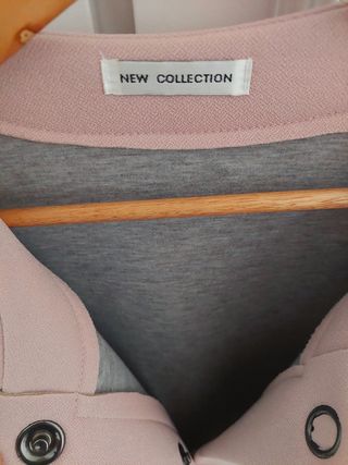 Chaqueta cárdigan rosa malva 40