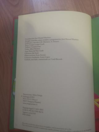 libro con villancicos navidad con CD y letras