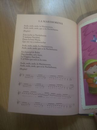 libro con villancicos navidad con CD y letras