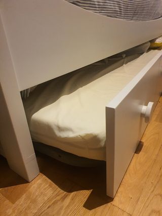 Litera de madera con cama nido de 90 cm