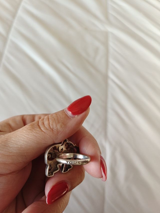 Anillo mesh elefante plata vieja