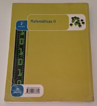 Libro Matemáticas II 2 bachillerato